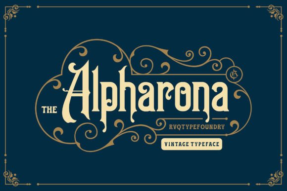Alpharone: A Vintage Blackletter Font for Creative Projects