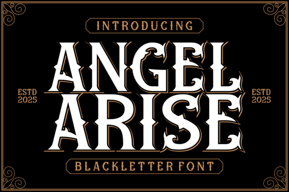 Angel Arise: A Bold Blackletter Font