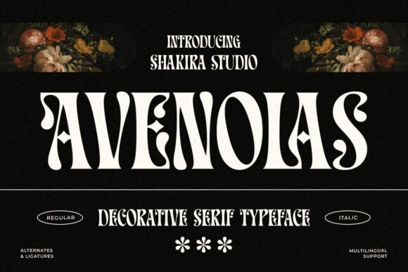 Avenolas: A Stylish Serif Font for Digital Marketing