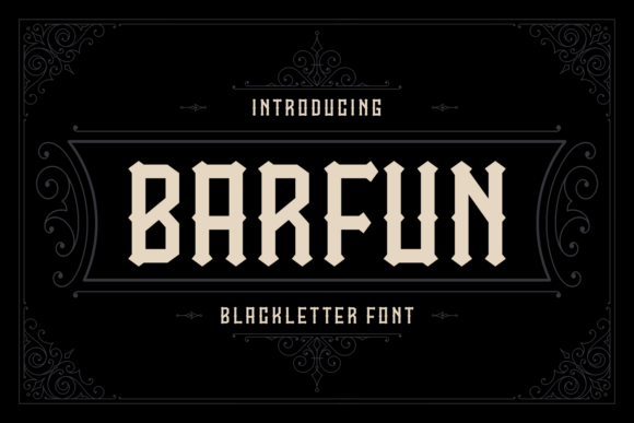 Barfun: Bold Blackletter Font