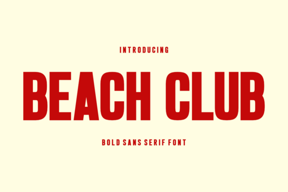 Beach Club Font for Web Design