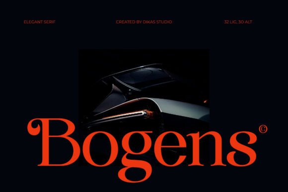 Bogens: A Vintage Serif Font for Editorial Design