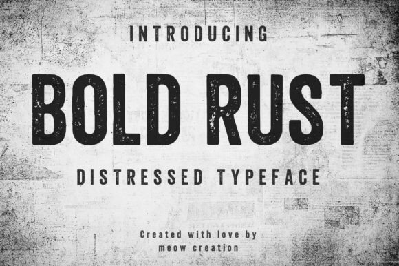 Bold Rust Font for Creative Projects