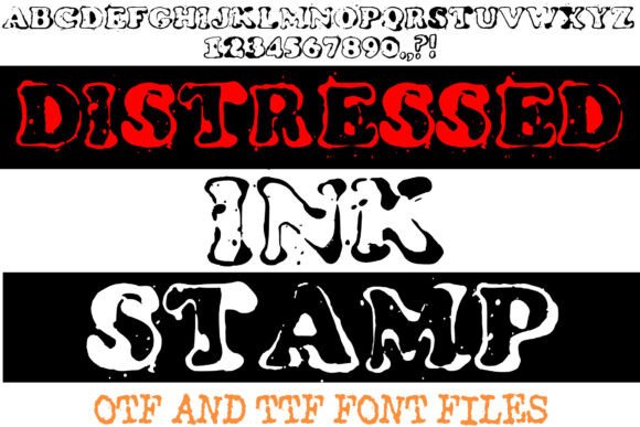 Distressed Ink Stamp: A Font with Grit