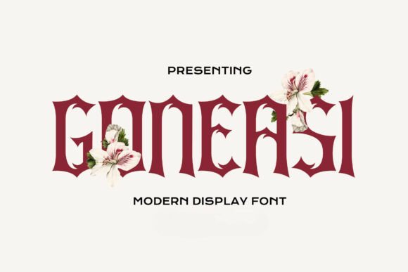 Goneasi: A Romantic Gothic Font for Business Branding