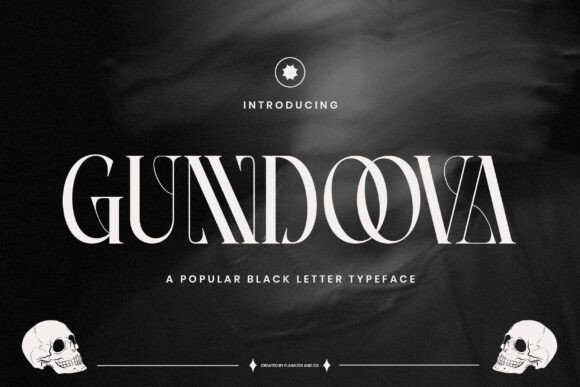 Gundoova: A Bold Blackletter Font