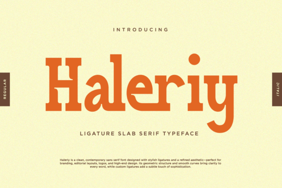 Haleriiy: A Bold Slab Serif for Digital Branding