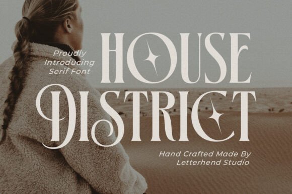 House District Font for Web Design