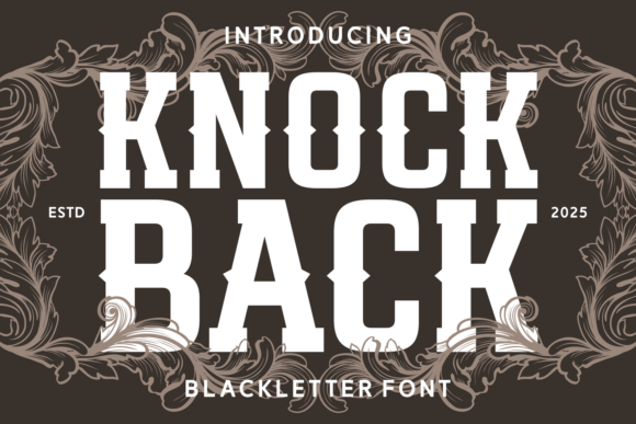 Knock Back Font: Bold & Impactful
