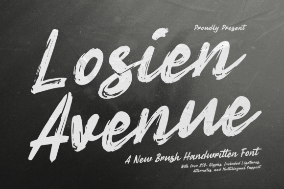 Losien Avenue: A Bold Handwritten Font