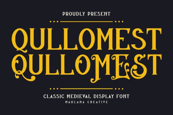 Qullomest Font for Craft Creators