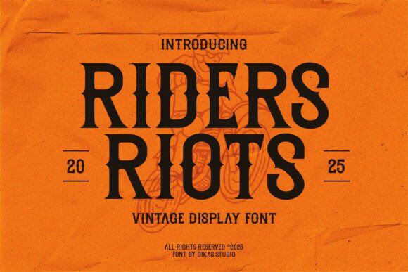 Riders Riots Font for Bold Design