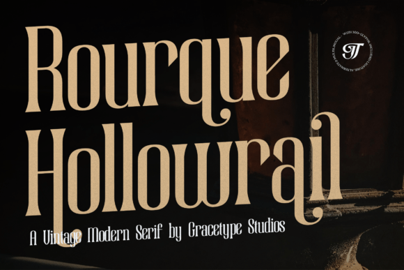 Rourque Hollowrail: Bold Serif for Impact