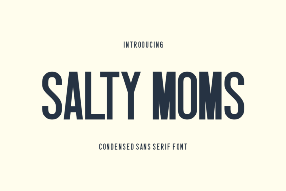 Salty Moms: A Vintage Sans-Serif for Creative Brands
