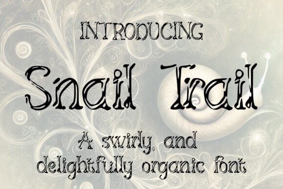 Snail Trail: A Creative Font for Bold Design