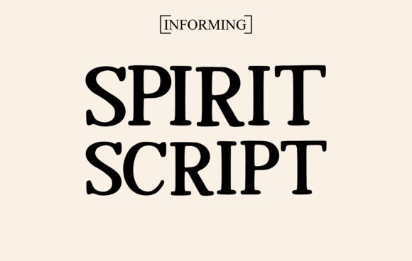 Spirit Script: A Bold Serif for Creative Projects