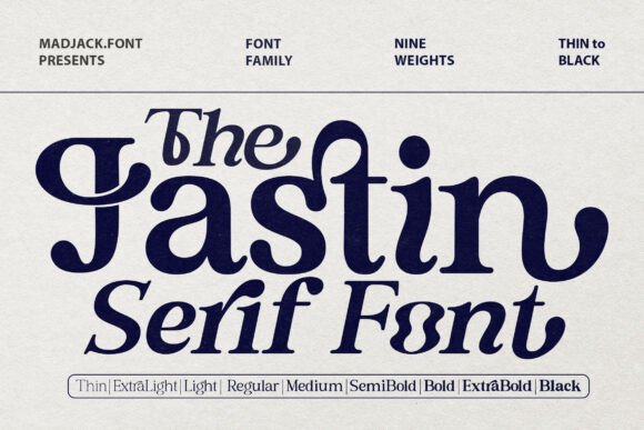 The Jastin: A Serif Font for Elegant Design