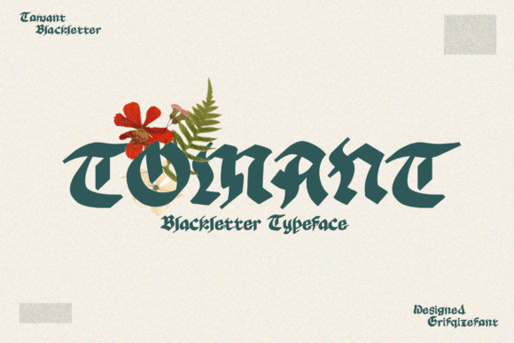 Tomant: A Bold Blackletter Font
