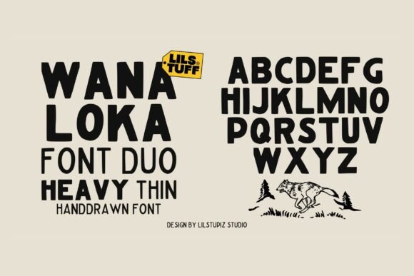 Wanaloka Duo: Vintage Font for Modern Marketing