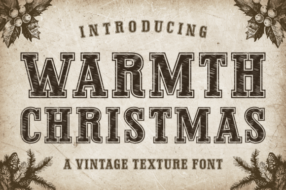Warmth Christmas Font for Digital Design