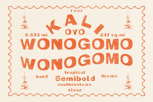 Wonogomo: A Tropical Script for Elegant Design